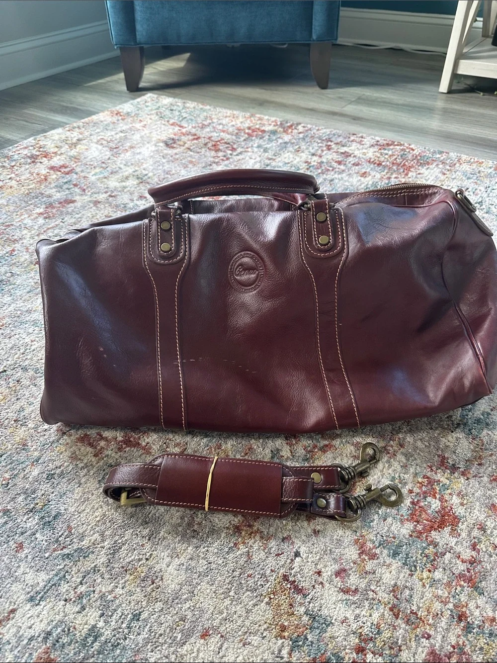 Cenzo Leather Duffle Bag
